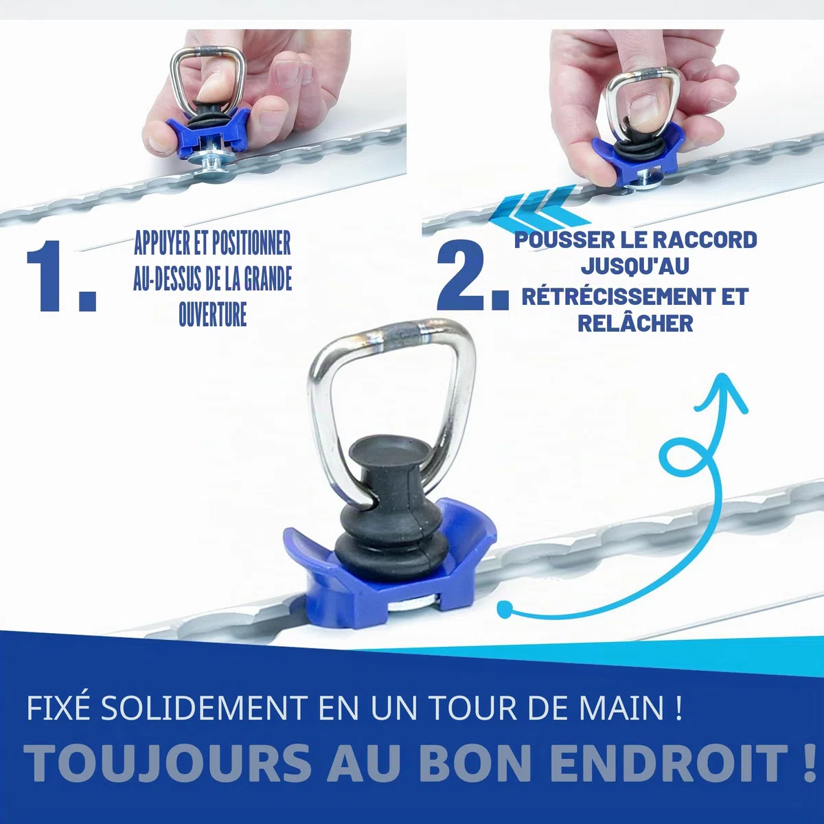 NTG 10 pièces Fitting pour Rail Airlin 900 daN - Rails d'arrimage Single Ferrure d'extrémité Fitting d'extrémité - Accessoire idéal pour Un arrimage et Un Transport sûrs !