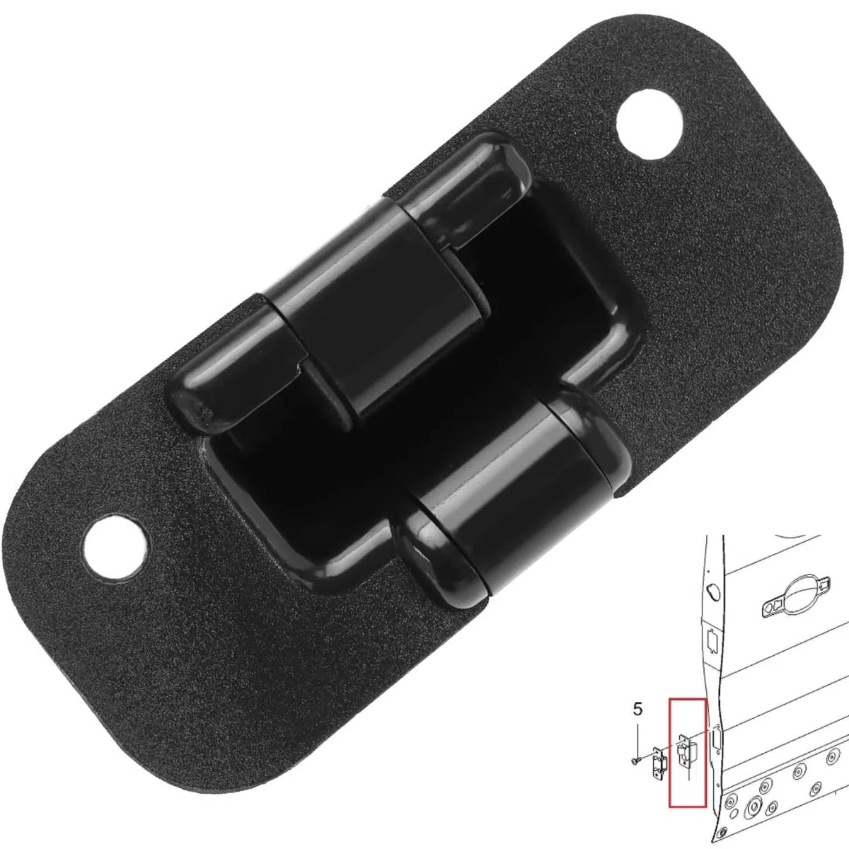 Autocraft Serrure Localisateur Goupille de Verrouillage pour Porte Latérale Coulissante compatible pour VIVARO B KANGOO 1 et 2 MASTER 2 TRAFIC 2 et 3 OEM : 8200075742 91167277