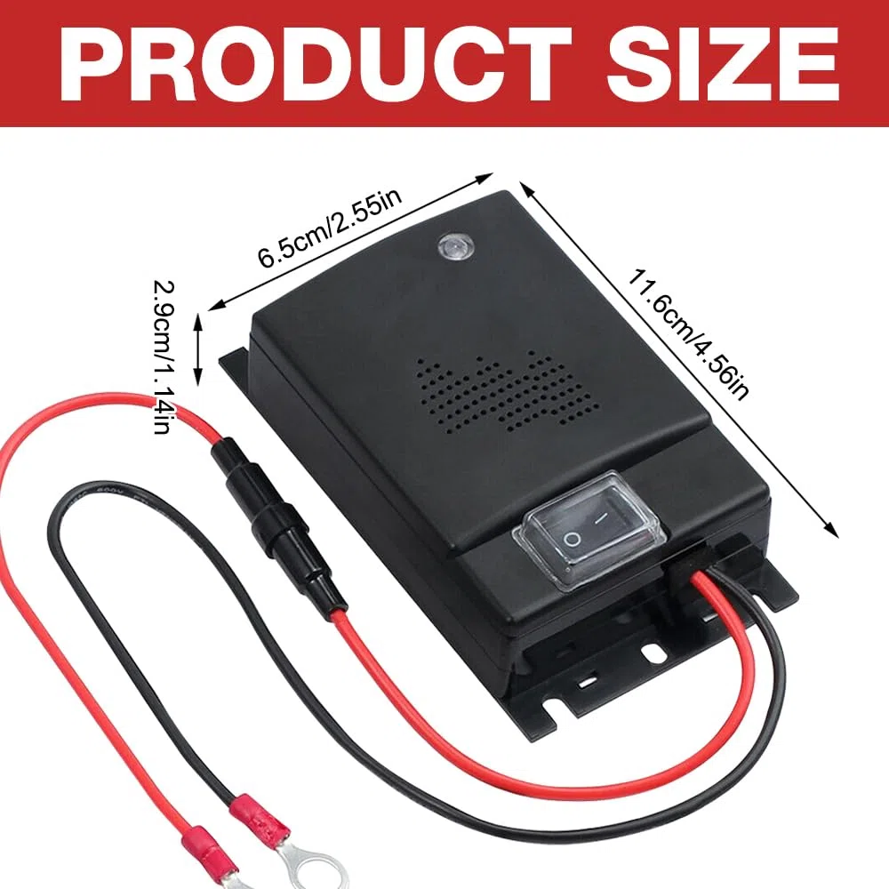 Ultrason Souris et Rats, 12v Anti Rongeur Voiture, Répulsif Souris, Anti Martre Voiture, Ultrasons Anti Rongeurs, Anti-Martres, Souris, Ratons Laveurs et Rongeurs, pour Voiture, Garage, Grenier