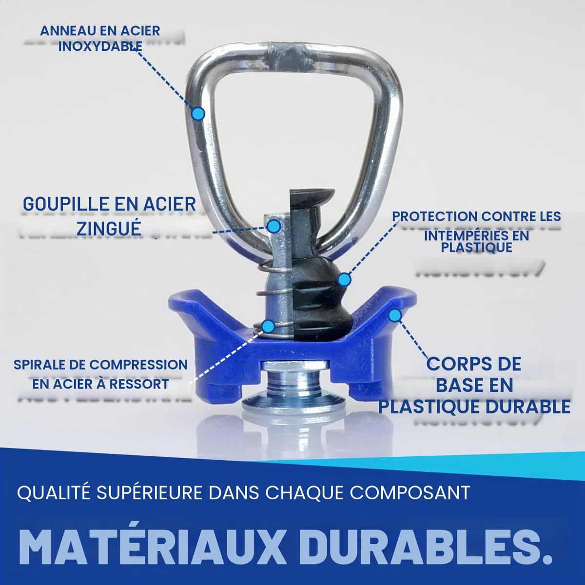 NTG 10 pièces Fitting pour Rail Airlin 900 daN - Rails d'arrimage Single Ferrure d'extrémité Fitting d'extrémité - Accessoire idéal pour Un arrimage et Un Transport sûrs !