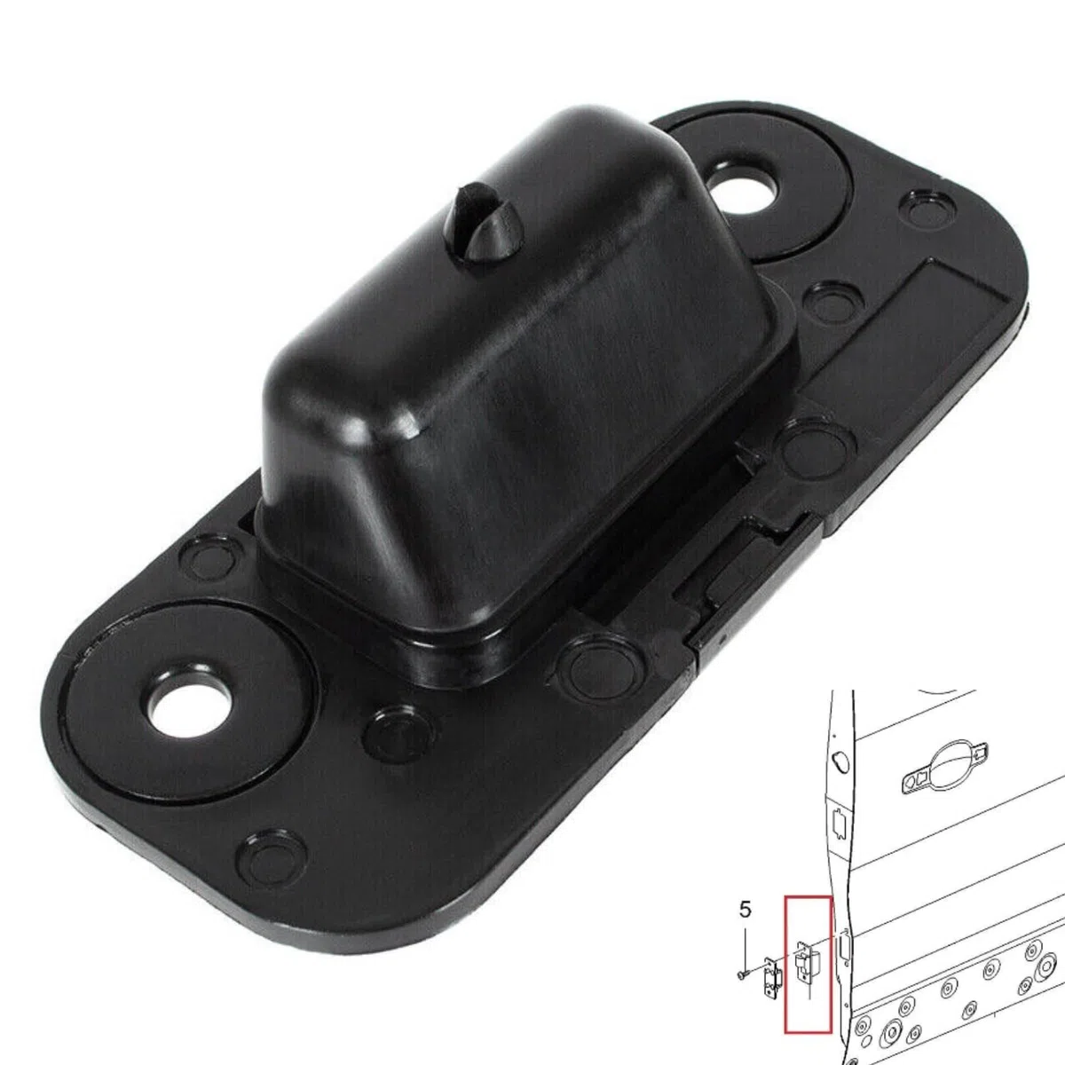 Autocraft Serrure Localisateur Goupille de Verrouillage pour Porte Latérale Coulissante compatible pour VIVARO B KANGOO 1 et 2 MASTER 2 TRAFIC 2 et 3 OEM : 8200075742 91167277