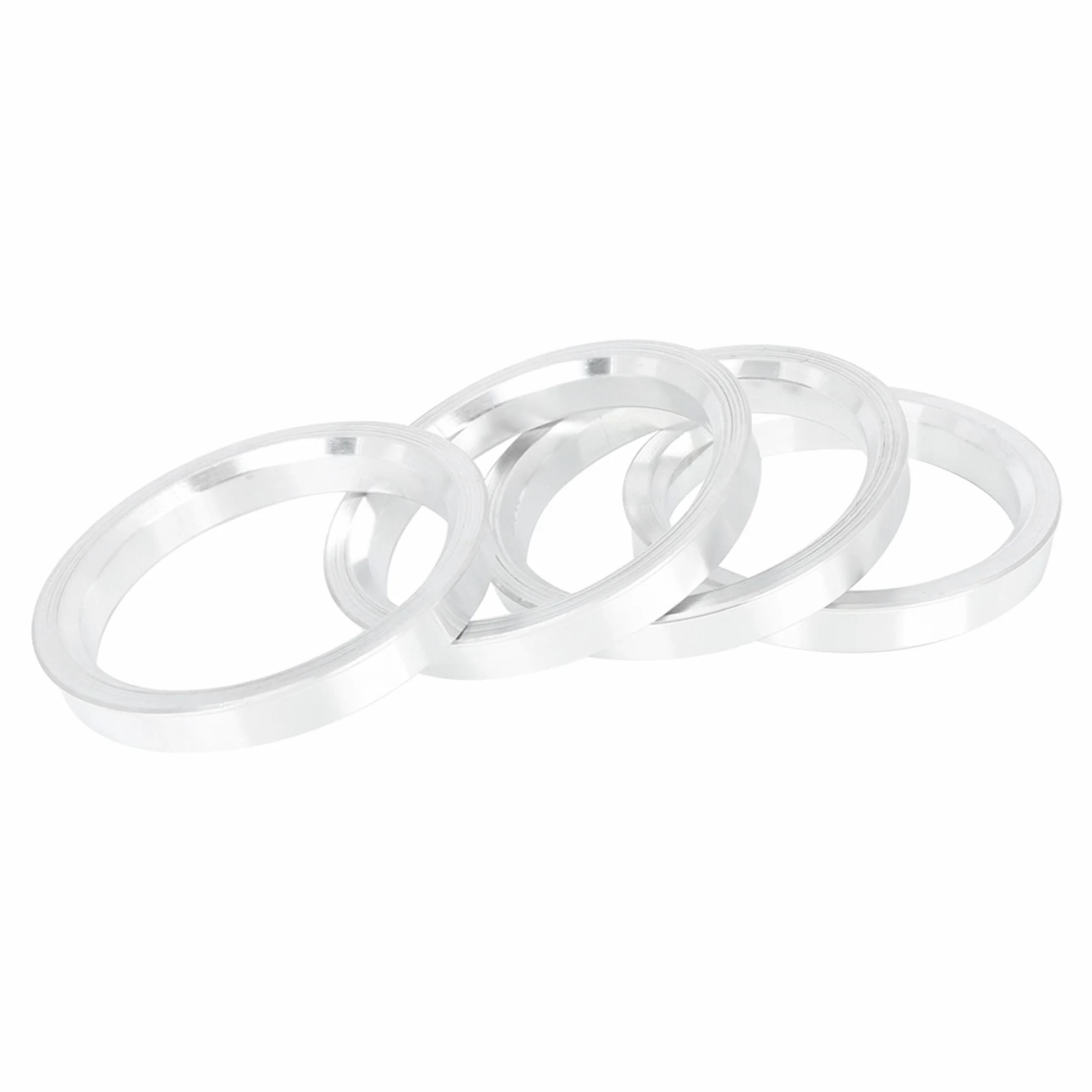X AUTOHAUX Bague De Centrage 4Pcs 67.1 À 56.1mm Aluminium pour Roue | Profondeur 10mm, Couleur Argent, Anti-Vibrations, Ajustement Précis, Pour Jantes Et Moyeu, Usinage De Précision